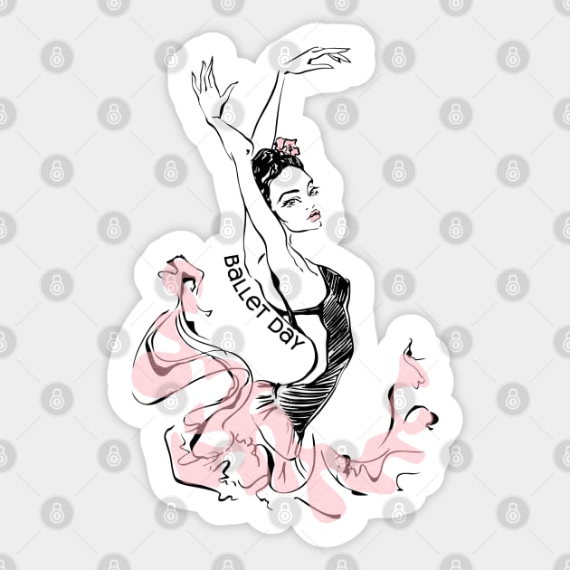 Ballet Day, ballerina Sticker by HolidayBug
